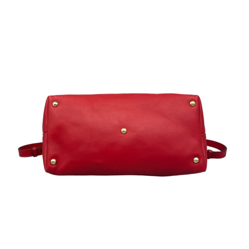 Gucci Heart Tote Bag GG Supreme Monogram Calfskin Beige Red