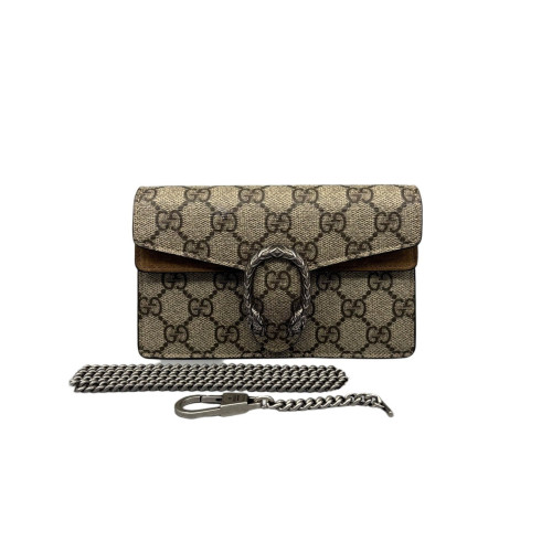 Gucci Dionysus Super Mini Dionysus GG Supreme Monogram Beige Brown Gucci Dionysus Super Mini Dionysus GG Supreme Monogram Beige Brown
