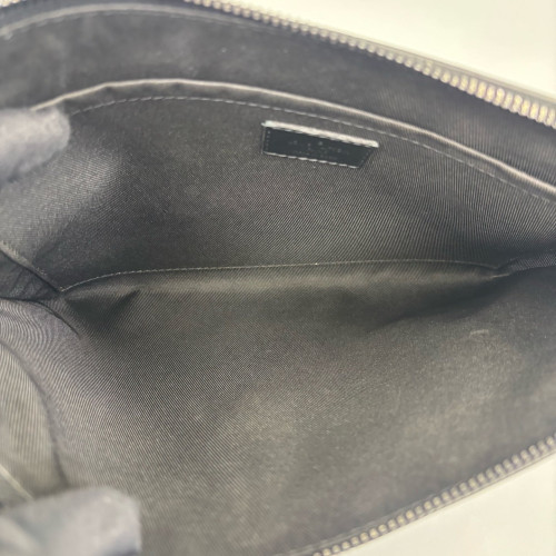 Louis Vuitton Pochette To Go Monogram Eclipse Calfskin Black Grey