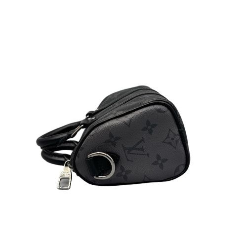 Louis Vuitton Keepall Bandouliere Xs Monogram Eclipse Black Grey