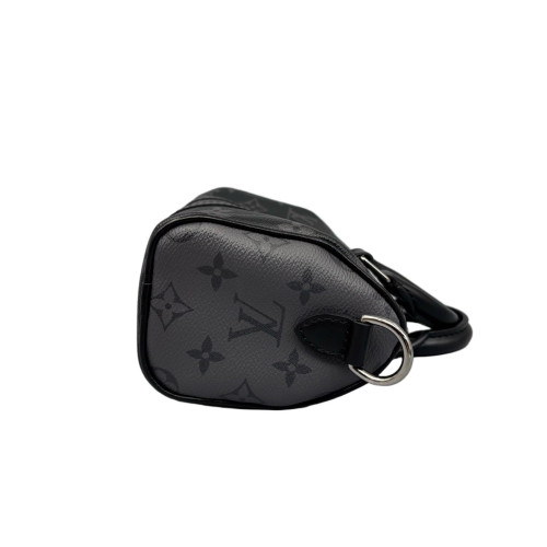 Louis Vuitton Keepall Bandouliere Xs Monogram Eclipse Black Grey