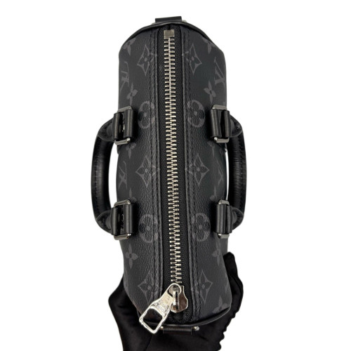 Louis Vuitton Keepall Bandouliere Xs Monogram Eclipse Black Grey