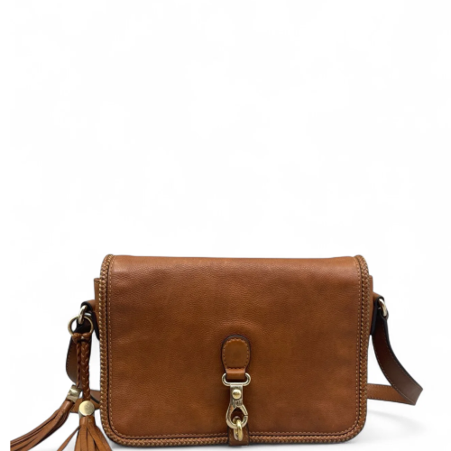 Gucci Tassel Medium Marrakech Messenger Bag Grained Calfskin Tan