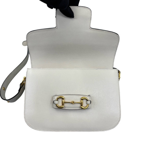 Gucci Small Horsebit 1955 Calfskin White Gucci Small Horsebit 1955 Calfskin White