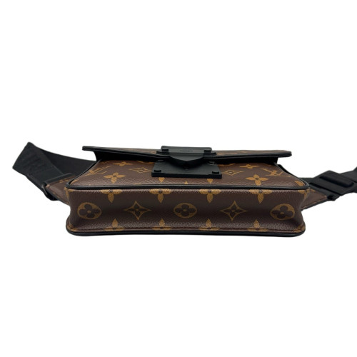 Louis Vuitton S Lock Sling Bag Monogram Black Dark Brown Light Brown