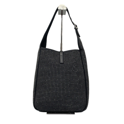 Yves Saint Laurent Studded LE 5 A 7 Hobo Calfskin Black Yves Saint Laurent Studded LE 5 A 7 Hobo Calfskin Black