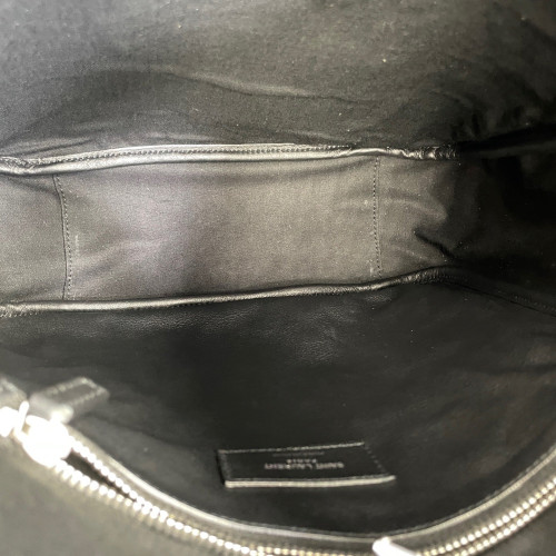 Yves Saint Laurent Studded LE 5 A 7 Hobo Calfskin Black Yves Saint Laurent Studded LE 5 A 7 Hobo Calfskin Black