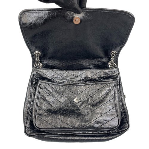 Yves Saint Laurent Large Niki Chain Calfskin Black Yves Saint Laurent Large Niki Chain Calfskin Black