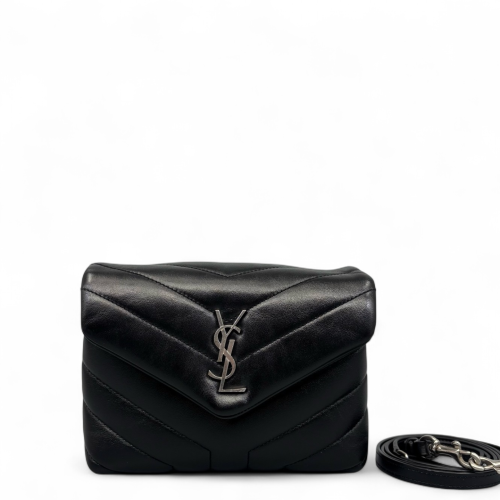 Yves Saint Laurent Toy Loulou Chain Calfskin Black