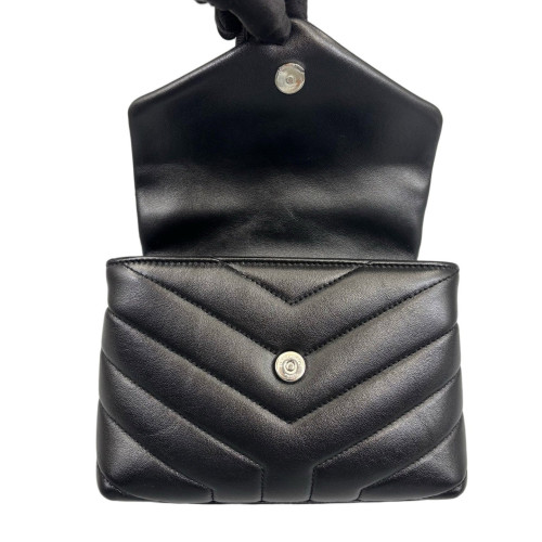 Yves Saint Laurent Toy Loulou Chain Calfskin Black