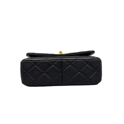 Chanel Quilted Shoulder Bag Lambskin Black