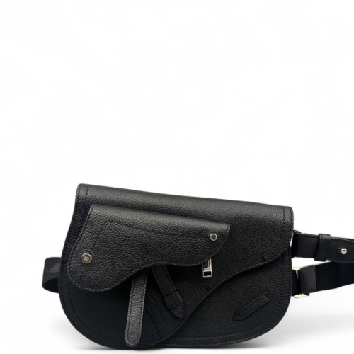 Dior Saddle Messenger Pouch Calfskin Black Dior Saddle Messenger Pouch Calfskin Black