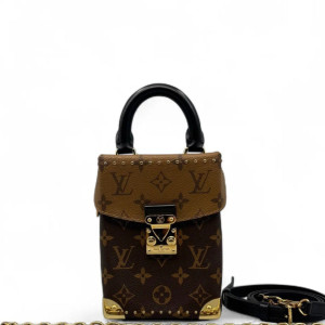 Louis Vuitton Camera Box Reverse Monogram Brown Black