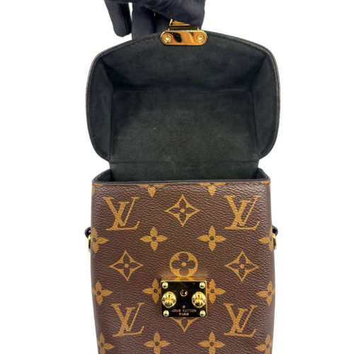 Louis Vuitton Camera Box Reverse Monogram Brown Black