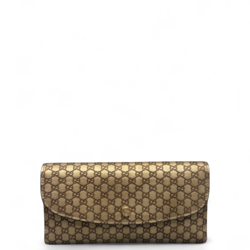 Gucci Continental Wallet Guccissima Beige Brown