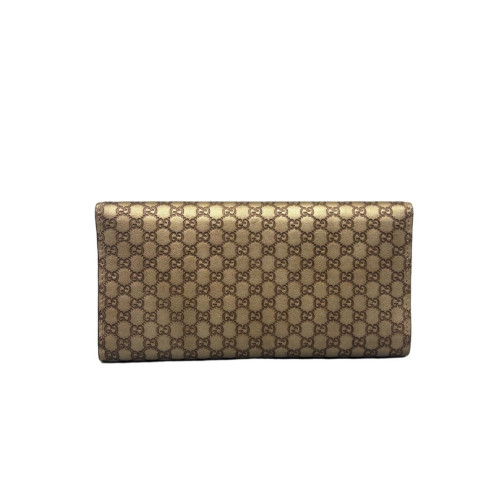 Gucci Continental Wallet Guccissima Beige Brown