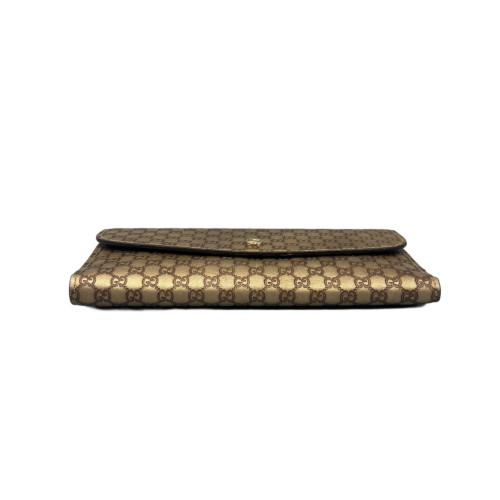 Gucci Continental Wallet Guccissima Beige Brown