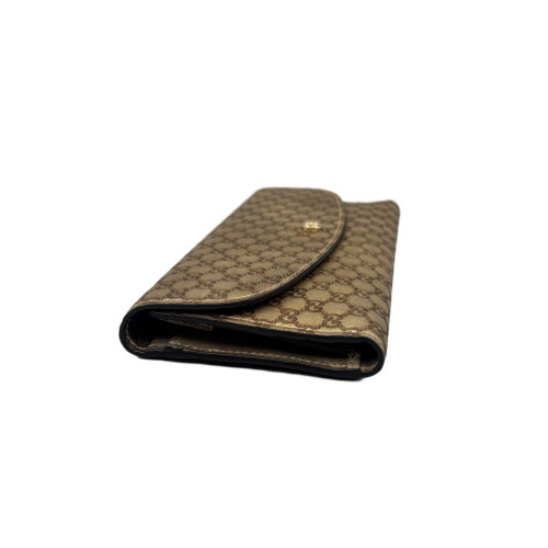 Gucci Continental Wallet Guccissima Beige Brown