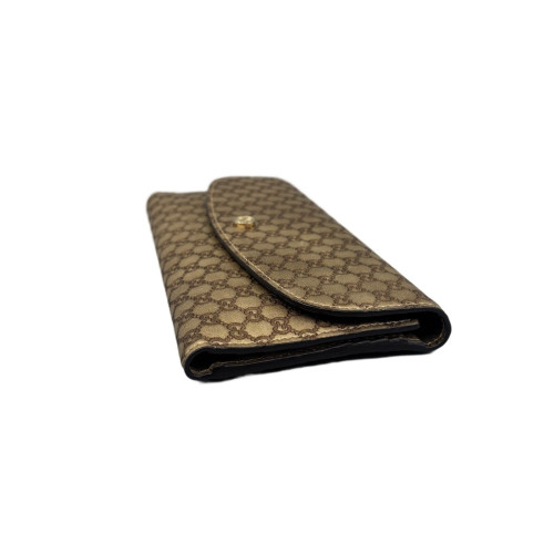 Gucci Continental Wallet Guccissima Beige Brown