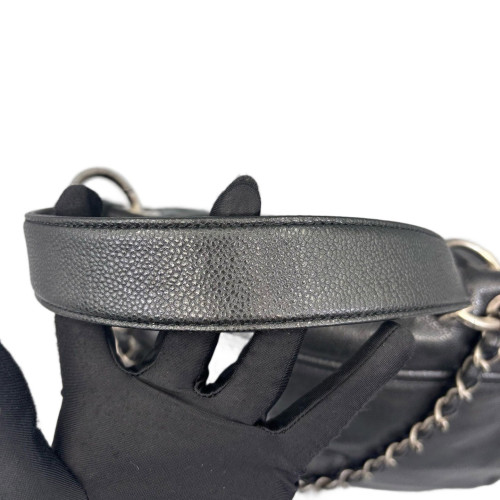 Chanel Quilted Studded Coco Rider Flap Bag Calfskin Black Chanel Quilted Studded Coco Rider Flap Bag Calfskin Black