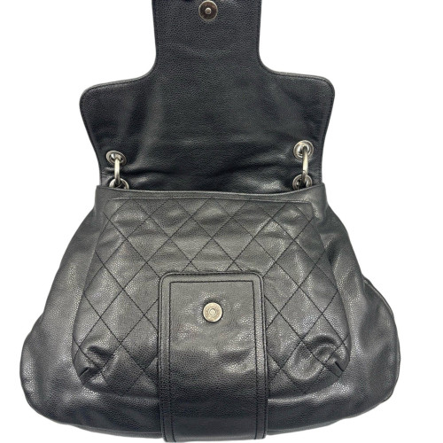 Chanel Quilted Studded Coco Rider Flap Bag Calfskin Black Chanel Quilted Studded Coco Rider Flap Bag Calfskin Black