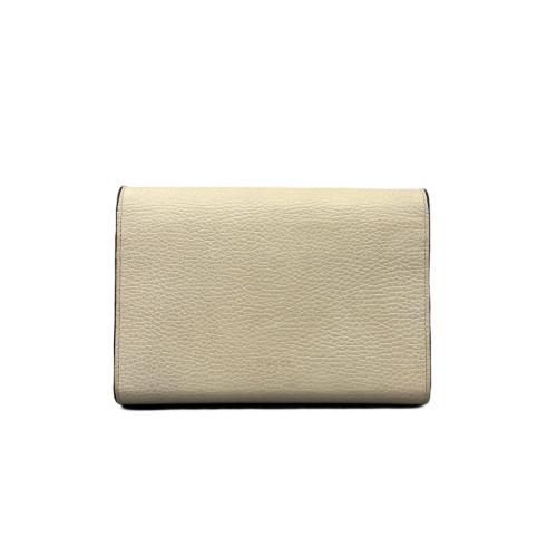 Gucci Crystal Mini Dionysus Chain Wallet Grained Calfskin Beige