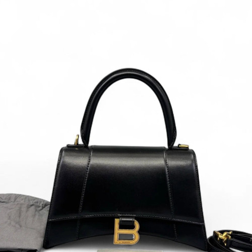 Balenciaga Hourglass Small Smooth Calfskin Black
