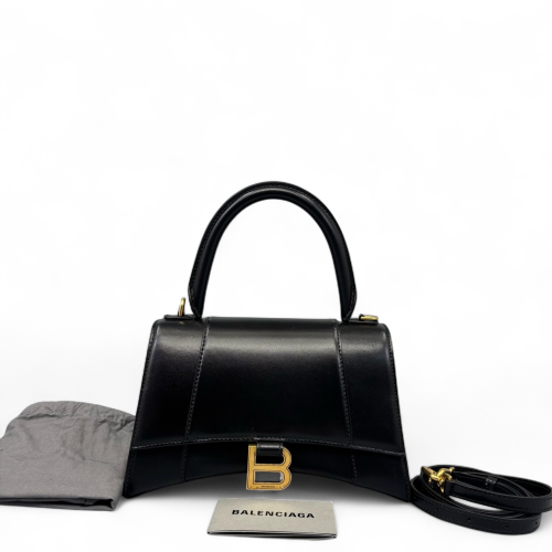 Balenciaga Hourglass Small Smooth Calfskin Black
