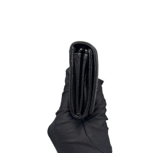 Dior Compact Wallet Calfskin Black