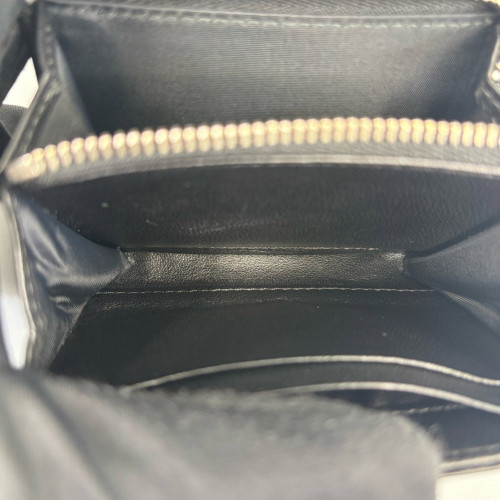 Dior Compact Wallet Calfskin Black