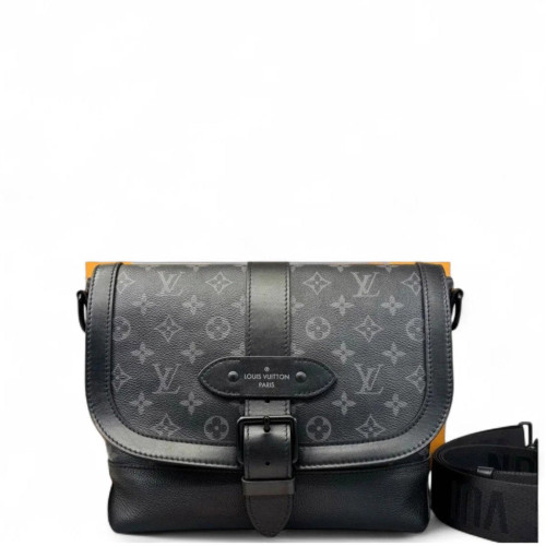 Louis Vuitton Saumur Messenger Nv Monogram Eclipse Black