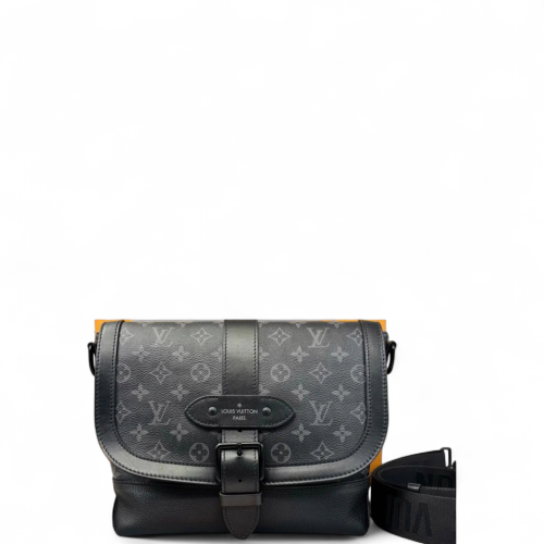 Louis Vuitton Saumur Messenger Nv Monogram Eclipse Black