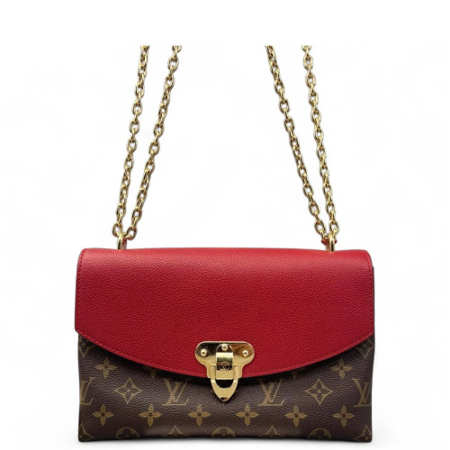 Louis Vuitton Pallas Chain Monogram Brown Red Louis Vuitton Pallas Chain Monogram Brown Red