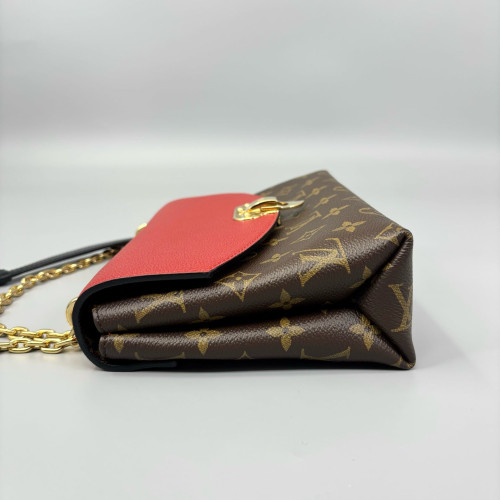Louis Vuitton Pallas Chain Monogram Brown Red Louis Vuitton Pallas Chain Monogram Brown Red