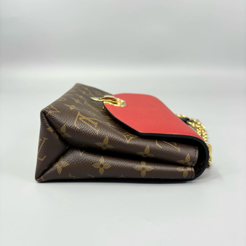 Louis Vuitton Pallas Chain Monogram Brown Red Louis Vuitton Pallas Chain Monogram Brown Red