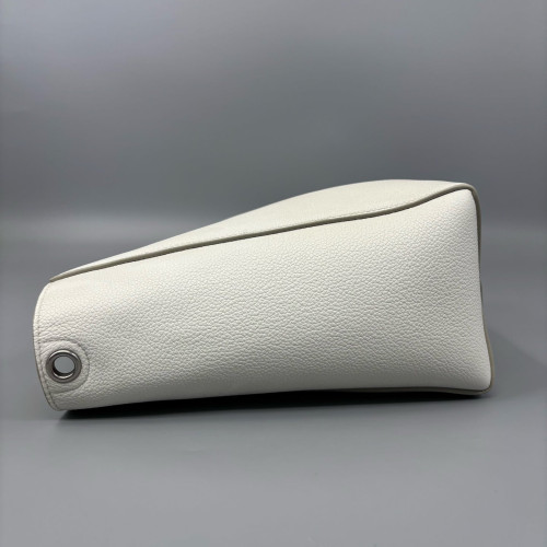 Celine Small Balloon Bucket Grained Calfskin White Celine Small Balloon Bucket Grained Calfskin White