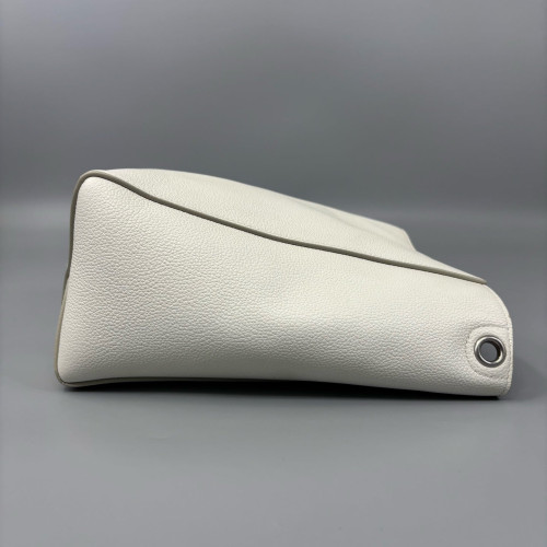 Celine Small Balloon Bucket Grained Calfskin White Celine Small Balloon Bucket Grained Calfskin White