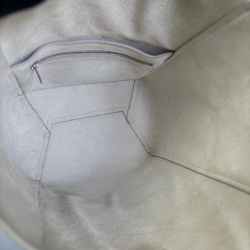 Celine Small Balloon Bucket Grained Calfskin White Celine Small Balloon Bucket Grained Calfskin White