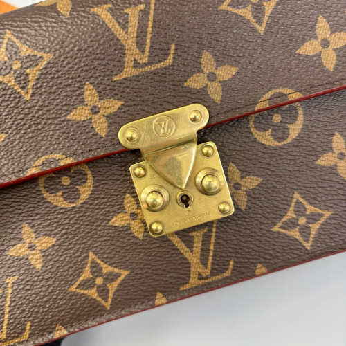 Louis Vuitton S Lock Belt Pouch MM Monogram Brown