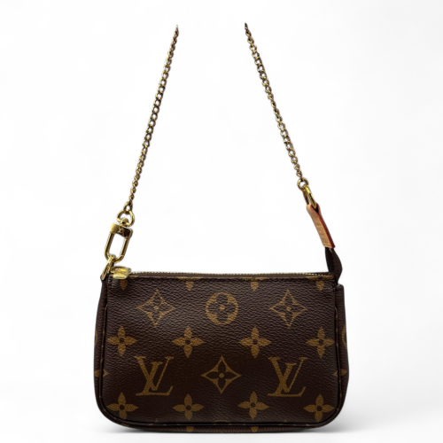 Louis Vuitton Mini Pochette Accessories Monogram Brown