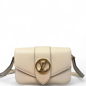 Louis Vuitton Pont 9 PM Calfskin Ecru
