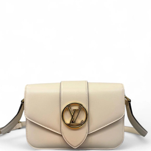 Louis Vuitton Pont 9 PM Calfskin Ecru Louis Vuitton Pont 9 PM Calfskin Ecru