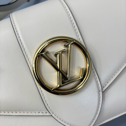 Louis Vuitton Pont 9 PM Calfskin Ecru Louis Vuitton Pont 9 PM Calfskin Ecru