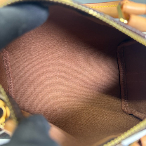 Louis Vuitton Speedy Bandouliere 20 Monogram Brown White Yellow