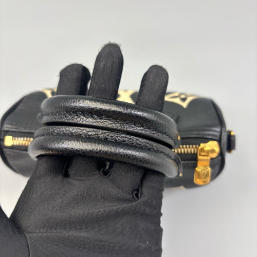 Louis Vuitton Nano Speedy Bandouliere Empreinte Monogram Giant Black Louis Vuitton Nano Speedy Bandouliere Empreinte Monogram Giant Black