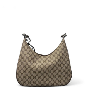 Gucci Hobo GG Supreme Monogram Beige Brown