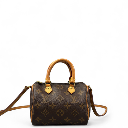 Louis Vuitton Nano Speedy Bandouliere Monogram Brown Louis Vuitton Nano Speedy Bandouliere Monogram Brown