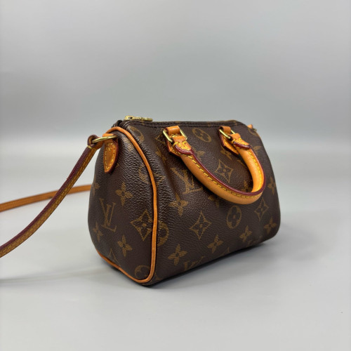Louis Vuitton Nano Speedy Bandouliere Monogram Brown Louis Vuitton Nano Speedy Bandouliere Monogram Brown