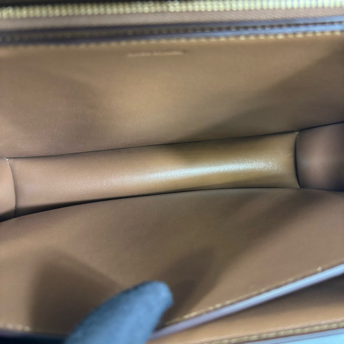 Celine Medium Classic Box Smooth Calfskin Dark Khaki