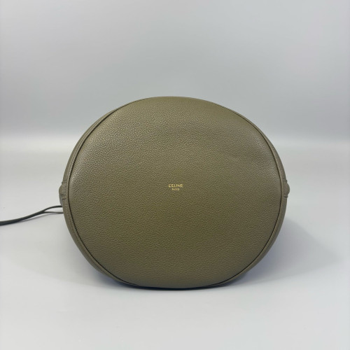 Celine Bucket Grained Calfskin Green